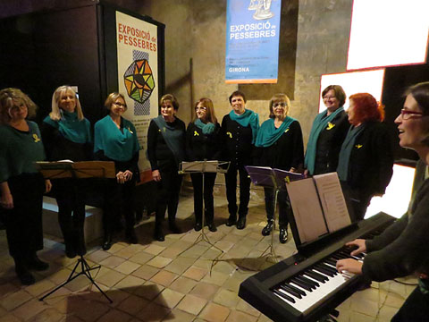 El cor MenthA de Sils durant el concert a la Cisterna