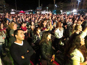 Festival Strenes 2018. Concert de Valtonyc a la plaça Catalunya