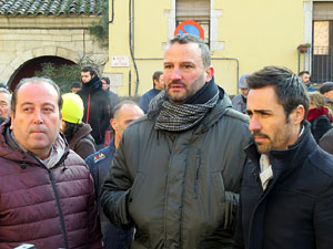 Concentració per la detenció del alcaldes de Verges i Celrà, Ignasi Sabater i Daniel Cornellà, i catorze persones més
