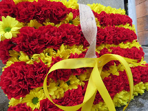 Diada Nacional 2019. Homenatge floral a Carles Rahola a la Rambla de la Llibertat
