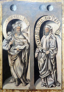 Els profetes Isaïes i David. Pere (Perris) de Fontaines. 1515-1518