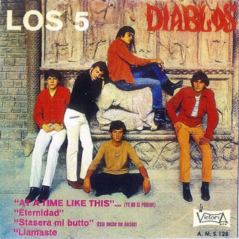 Coberta d'un disc de 'Los 5 Diablos'. 1967