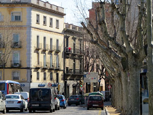 La plaça del poeta Marquina, antiga plaça de l'Estació o del Carril