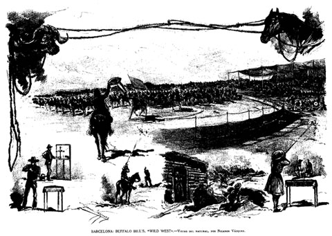 Espectacle 'Wild West' de Buffalo Bill. 1890