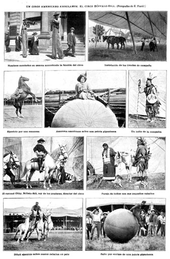 Un circo americano ambulante. El circo de Buffalo Bill. 1912