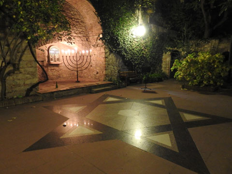 El pati dels Rabins preparat per l'esdeveniment