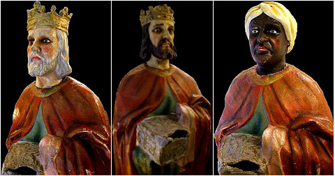 Reis de cartró-pedra. Dècada del seixanta del segle XX. Collecció Bruguera-Gudayol, Girona