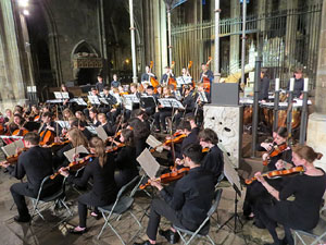 Concert de  l'orquestra Simfònica i Conjunt de Vent de l'Institut Guilford, de New Haven, Connecticut a la catedral de Girona