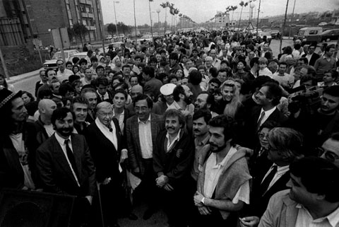 Inauguració de la rambla que porta el seu nom. 7 de maig de 1988