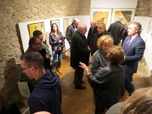 Inauguració de l'exposició homenatge a Antoni Varés al Celler del Museu d'Història de Girona 
