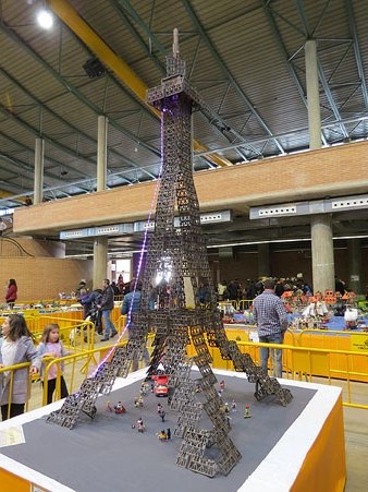 Detall del diorama Torre Eiffel