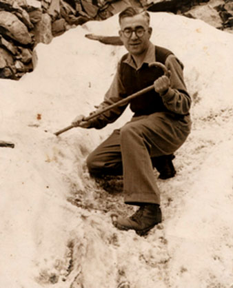 Feliu Matamala al Puigmal. 1954