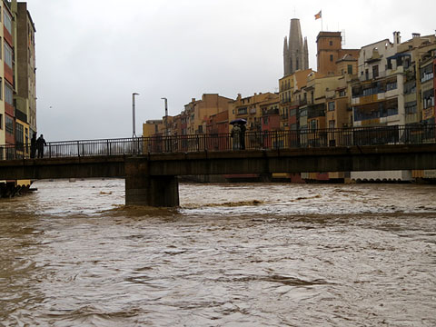L'Onyar al pont de Sant Agustí. (22/01/2020)