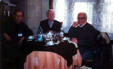 D'esquerra a dreta: Àngel Serradell, Francesc Pararols i Pedro Montalbán