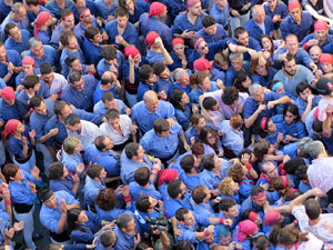 Fires 2016. La Diada Castellera a la pla&ccedil;a del Vi, amb els Marrecs de Salt, els Capgrossos de Matar&oacute; i els Minyons de Terrassa
