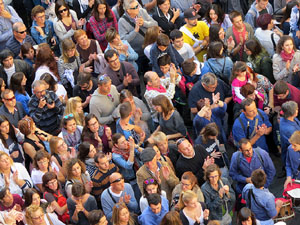 Fires 2016. La Diada Castellera a la pla&ccedil;a del Vi, amb els Marrecs de Salt, els Capgrossos de Matar&oacute; i els Minyons de Terrassa