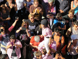 Fires 2016. La Diada Castellera a la pla&ccedil;a del Vi, amb els Marrecs de Salt, els Capgrossos de Matar&oacute; i els Minyons de Terrassa