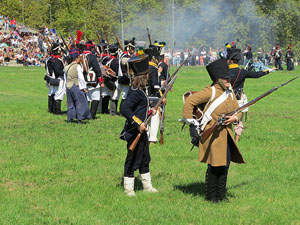 IX Festa Reviu els Setges Napole&ograve;nics de Girona. Recreaci&oacute; d'una batalla al parc de les Ribes del Ter