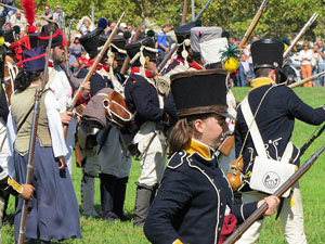 IX Festa Reviu els Setges Napole&ograve;nics de Girona. Recreaci&oacute; d'una batalla al parc de les Ribes del Ter