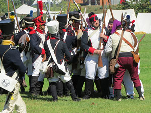 IX Festa Reviu els Setges Napole&ograve;nics de Girona. Recreaci&oacute; d'una batalla al parc de les Ribes del Ter