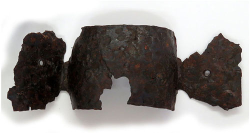 Umbó (part d'un escut), ferro. Mas Castellar (Pontós, Alt Empordà). 225-175 aC