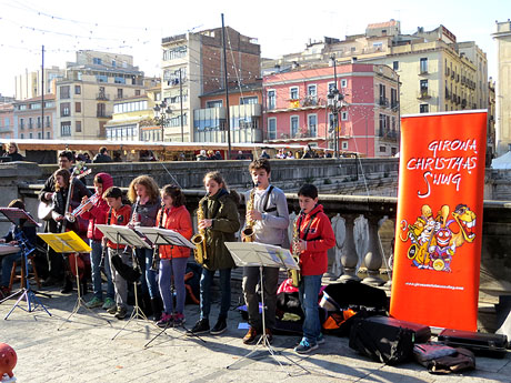 Nadal 2016 a Girona. Girona Christmas Swing a la Rambla de la Llibertat