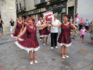 Arribada a Girona de la Flama del Canigó 2017