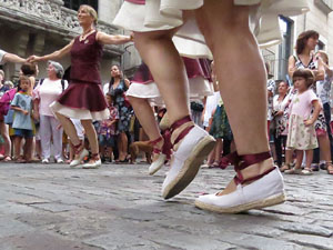 Arribada a Girona de la Flama del Canigó 2017