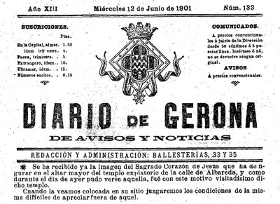 Diario de Gerona de avisos i notícias del dimecres 12 de juny 1901
