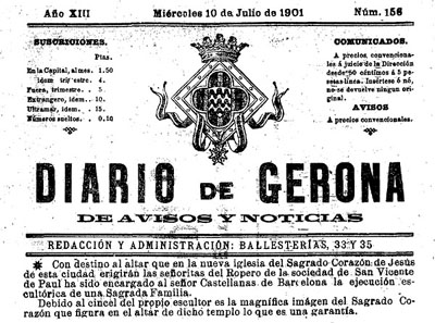 Diario de Gerona de avisos i notícias del dimecres 10 de juliol 1901