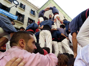 Fires 2017. La Diada Castellera a la pla&ccedil;a del Vi, amb els Marrecs de Salt, els Capgrossos de Matar&oacute; i els Minyons de Terrass