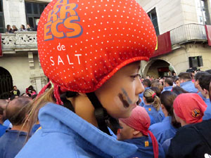 Fires 2017. La Diada Castellera a la pla&ccedil;a del Vi, amb els Marrecs de Salt, els Capgrossos de Matar&oacute; i els Minyons de Terrass