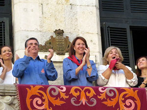 Fires 2017. La Diada Castellera a la pla&ccedil;a del Vi, amb els Marrecs de Salt, els Capgrossos de Matar&oacute; i els Minyons de Terrass