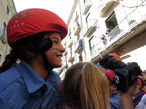 Fires 2017. La Diada Castellera a la pla&ccedil;a del Vi, amb els Marrecs de Salt, els Capgrossos de Matar&oacute; i els Minyons de Terrass