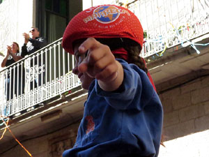 Fires 2017. La Diada Castellera a la pla&ccedil;a del Vi, amb els Marrecs de Salt, els Capgrossos de Matar&oacute; i els Minyons de Terrass