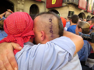 Fires 2017. La Diada Castellera a la pla&ccedil;a del Vi, amb els Marrecs de Salt, els Capgrossos de Matar&oacute; i els Minyons de Terrass