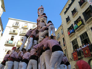 Fires 2017. La Diada Castellera a la pla&ccedil;a del Vi, amb els Marrecs de Salt, els Capgrossos de Matar&oacute; i els Minyons de Terrass