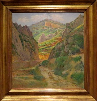Paisatge. Pintura de Prudenci Bertrana. 1931, oli sobre tela