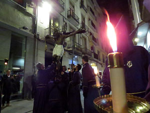 Setmana Santa 2018 a Girona. Process&oacute; del Sant Enterrament