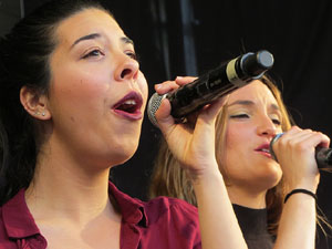 Festival A Capella 2018. Actuació del grup A Grup Vocal a la plaça de la Independència