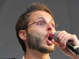 Festival A Capella 2018. Actuació de les Anxovetes & The Hanfris Quartet a la plaça de la Independència