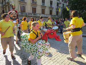 Cercavila de la Flama del Canigó 2018 fins la plaça del Vi