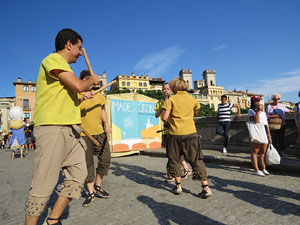 Cercavila de la Flama del Canigó 2018 fins la plaça del Vi