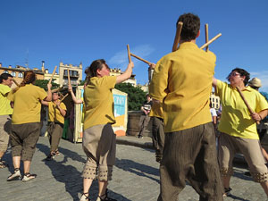 Cercavila de la Flama del Canigó 2018 fins la plaça del Vi