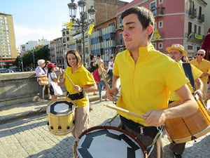 Cercavila de la Flama del Canigó 2018 fins la plaça del Vi