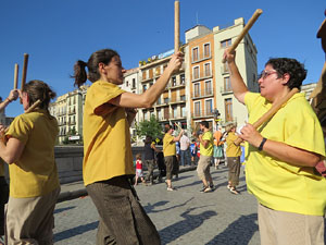 Cercavila de la Flama del Canigó 2018 fins la plaça del Vi