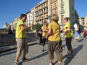 Cercavila de la Flama del Canigó 2018 fins la plaça del Vi
