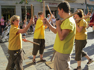 Cercavila de la Flama del Canigó 2018 fins la plaça del Vi