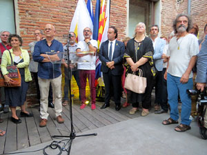 Inauguració de l'exposició '55 urnes per la Llibertat' a la Casa de la Catalanitat de Perpinyà