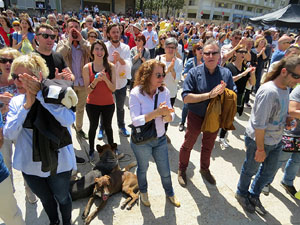 Inaguraci&oacute; oficial de la pla&ccedil;a de l'U d'octubre 2017 al barri del Mercadal
